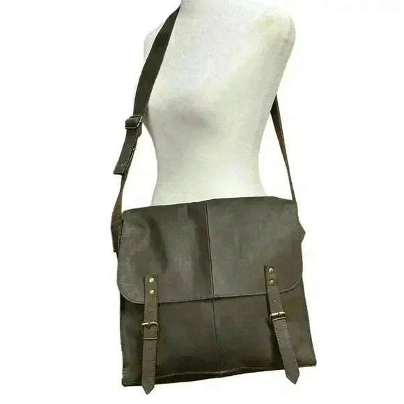 ROTHCO Brown Leather Medic Bag Hobo Tote Purse - Picture 9 of 15
